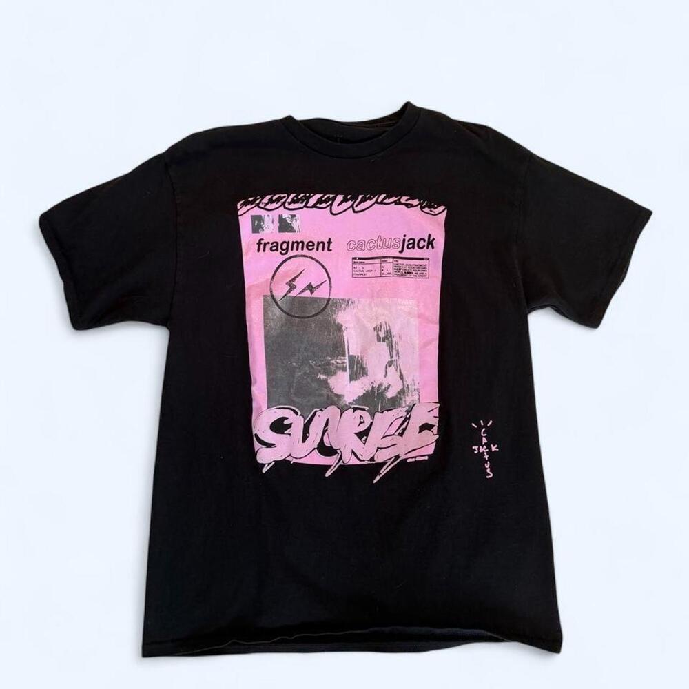 Cactus Jack x Fragment Pink Graphic Tee Men’s Large